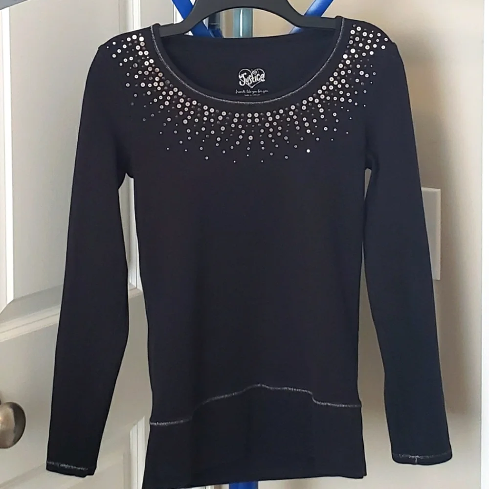 Justice Girls Top with Beads Size 12‎